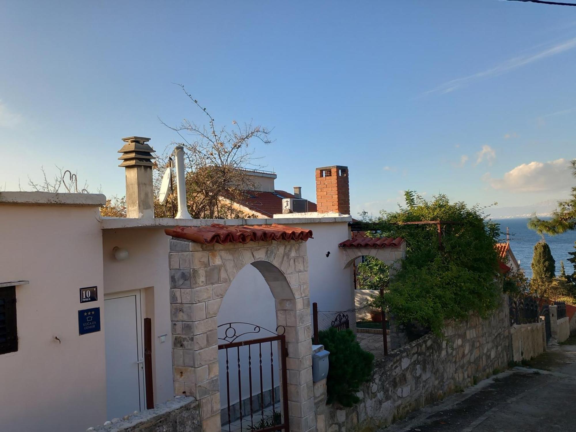 Kuca Za Odmor Skalina - Sea View Villa Splitska Bagian luar foto